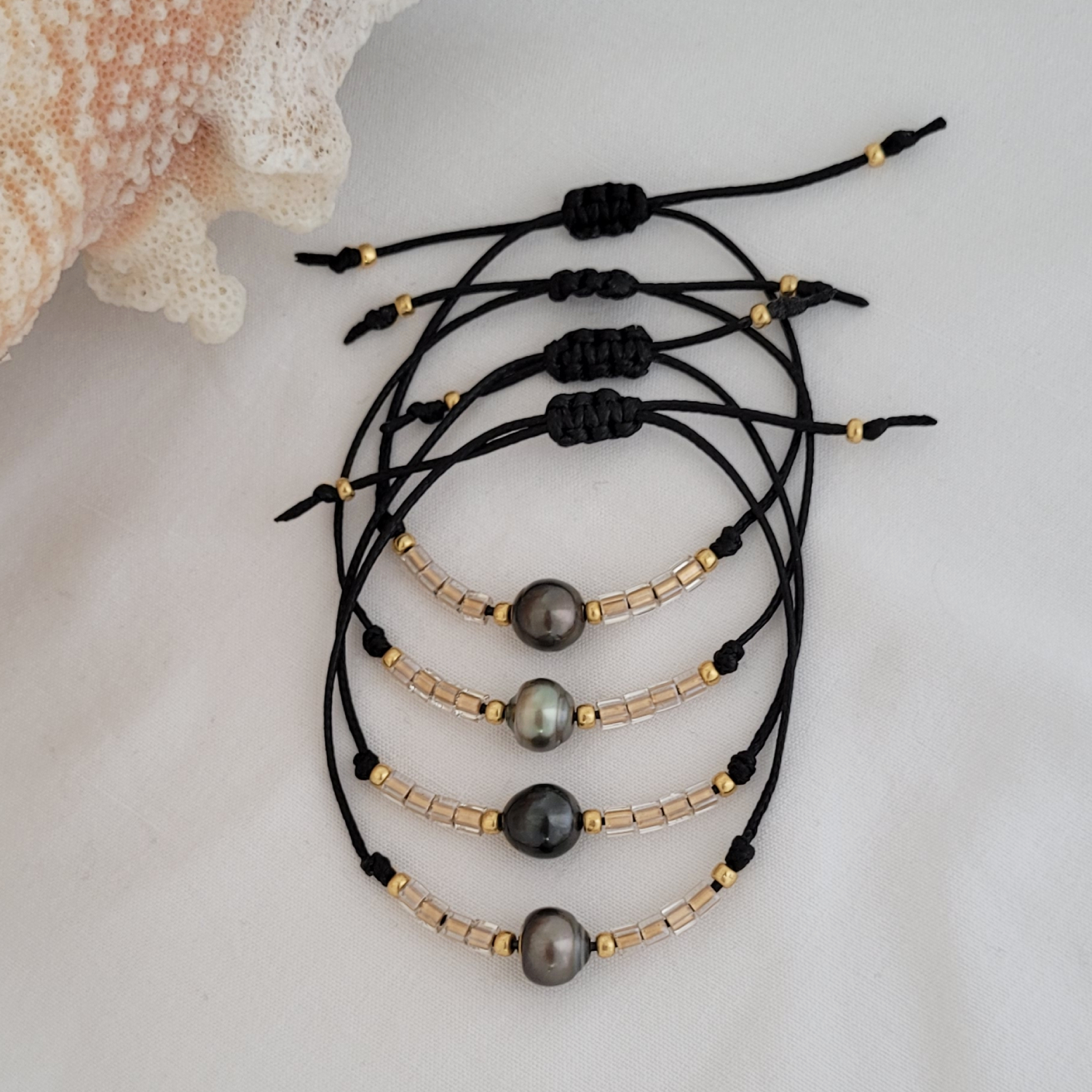 Bracelet "Signature" avec perle de Tahiti et perles Miyuki – Image 12