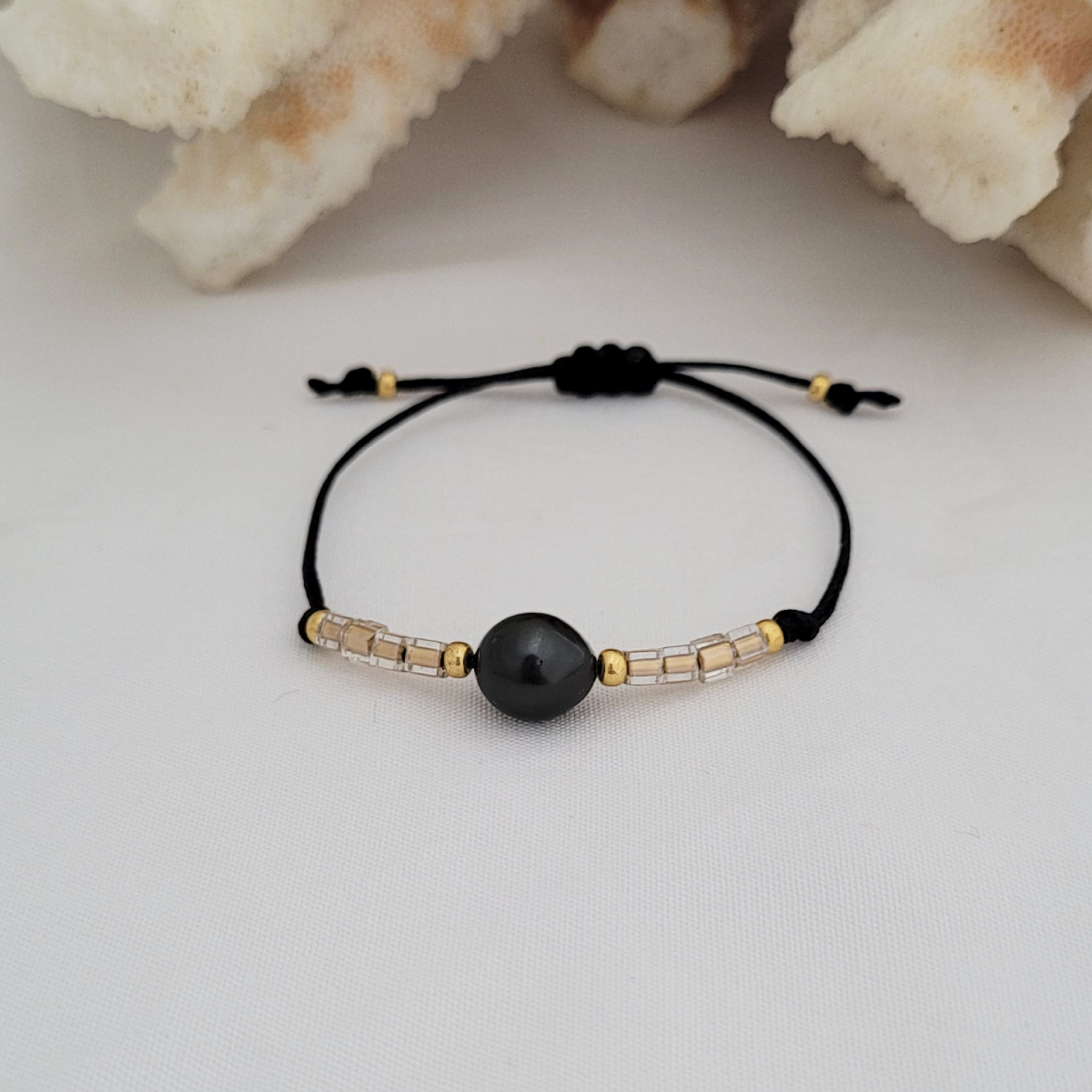 Bracelet "Signature" avec perle de Tahiti et perles Miyuki – Image 18