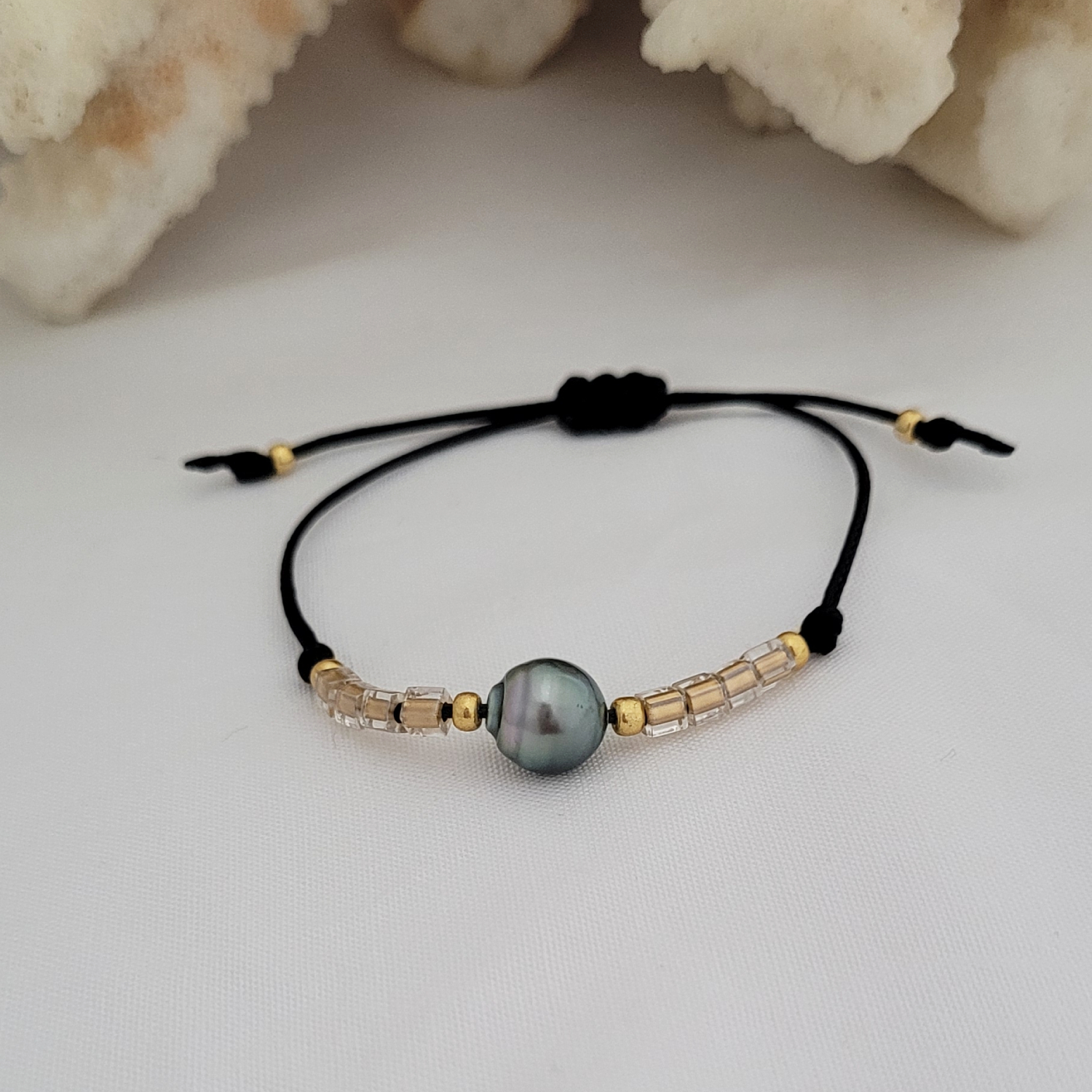 Bracelet "Signature" avec perle de Tahiti et perles Miyuki – Image 17