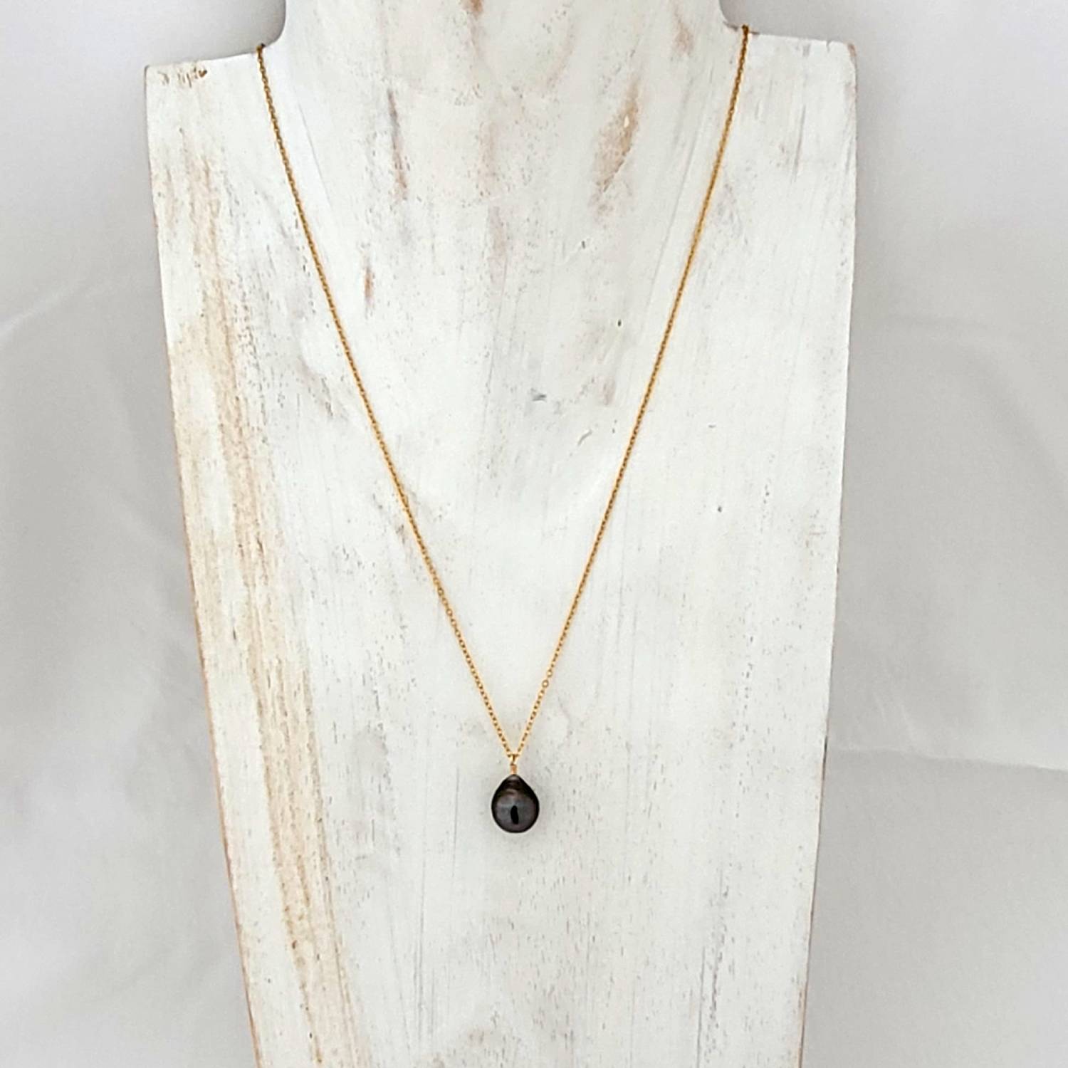 Collier "One Pearl" pendant avec perle de Tahiti semi-baroque – Image 3