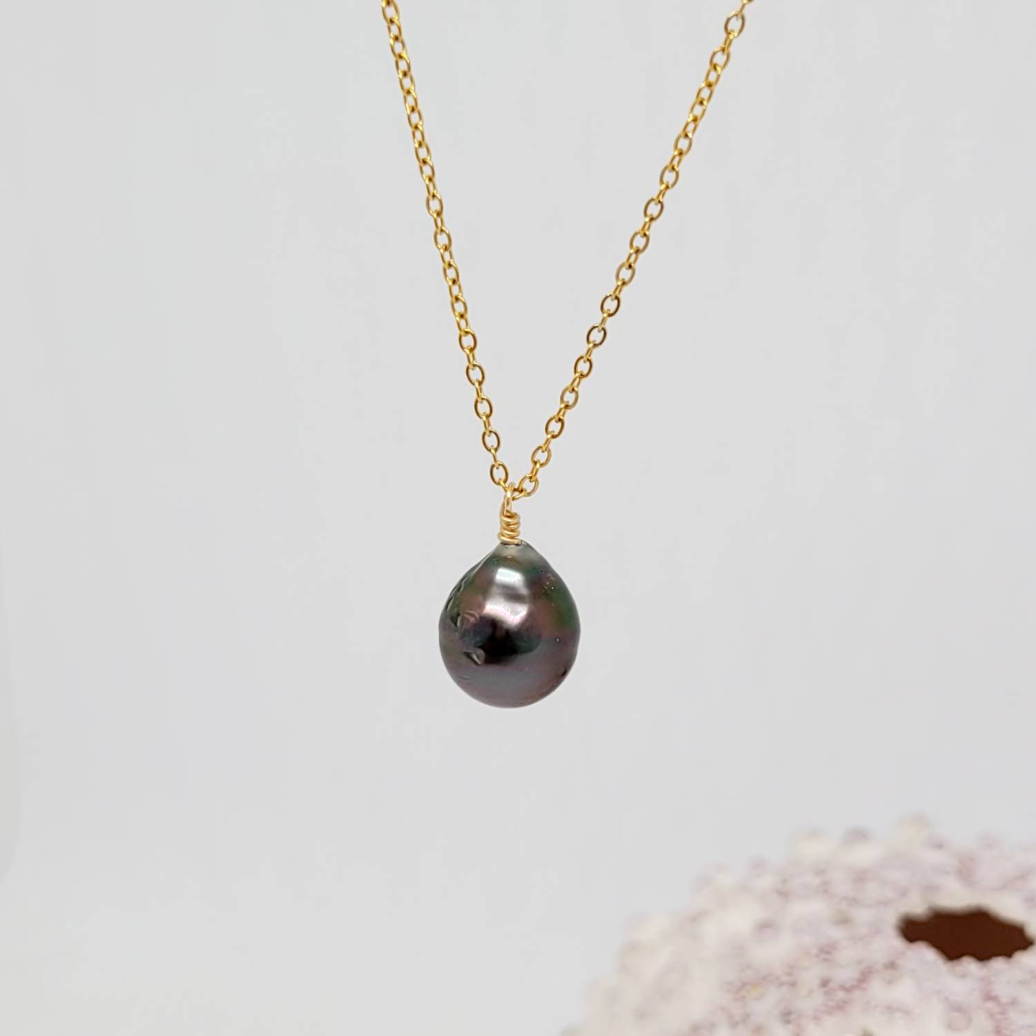 Collier "One Pearl" pendant avec perle de Tahiti semi-baroque – Image 2