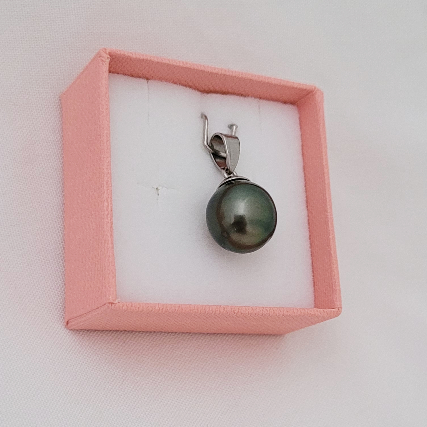 Pendentif bélière avec perle de Tahiti – Image 2