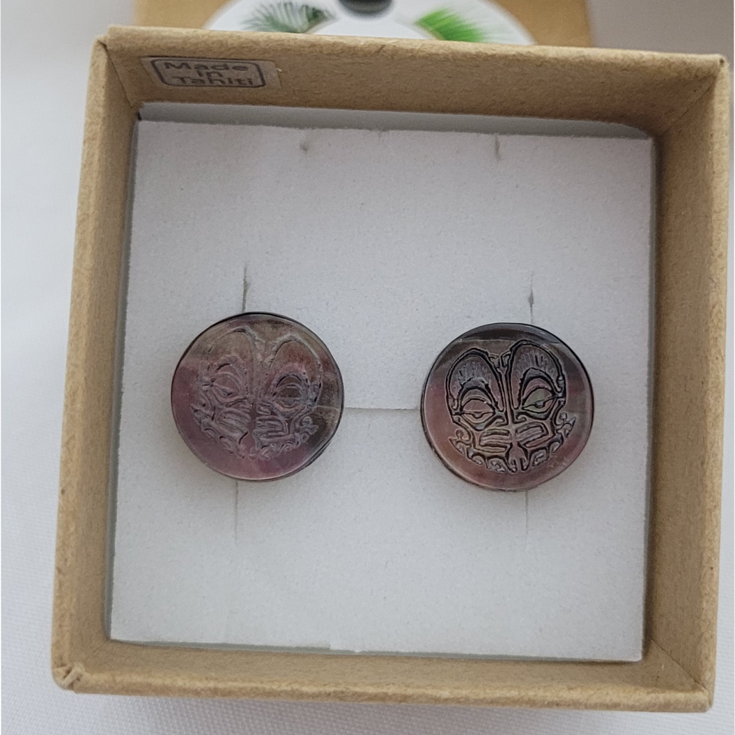 Boutons de manchettes en nacre de Tahiti – Image 5