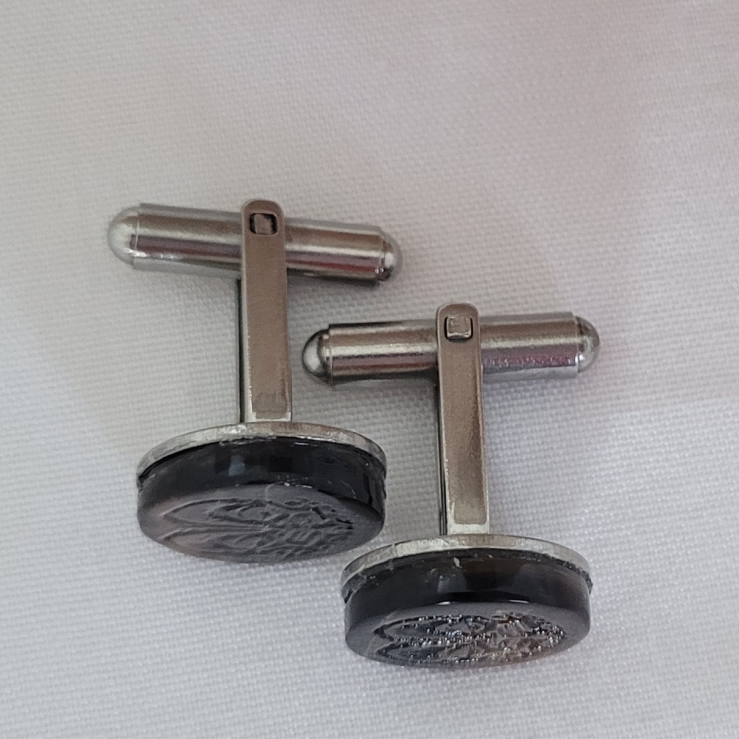 Boutons de manchettes en nacre de Tahiti – Image 2