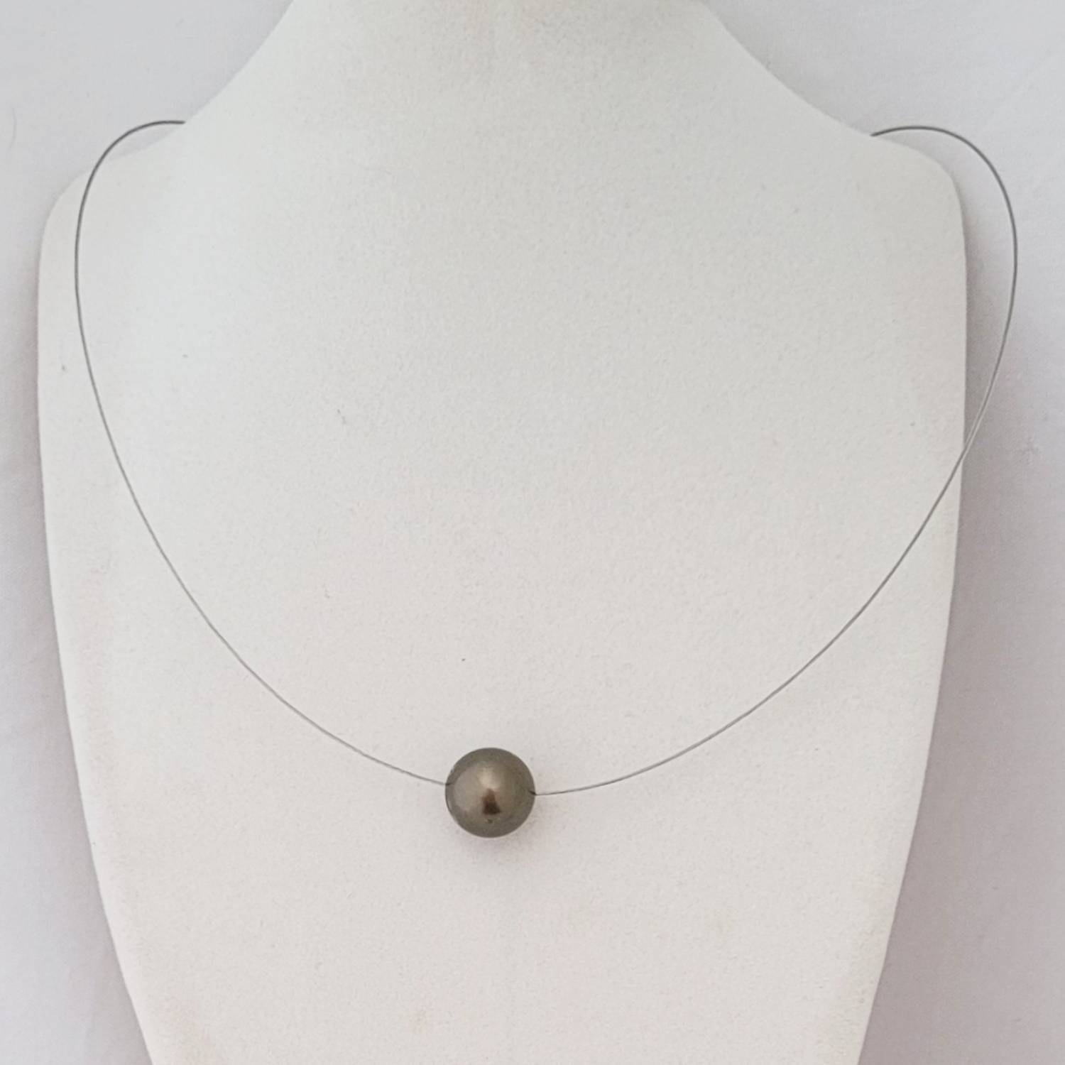 Collier perle Tahiti câble