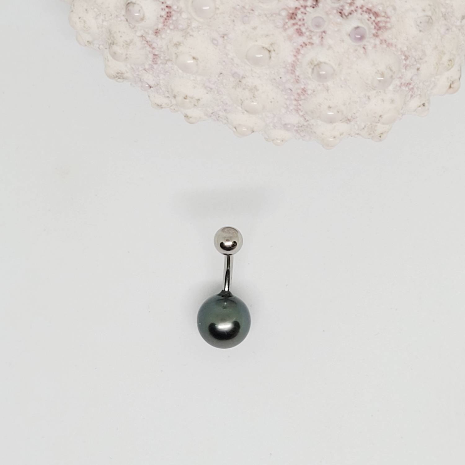 Piercing nombril avec perle de Tahiti – Image 15