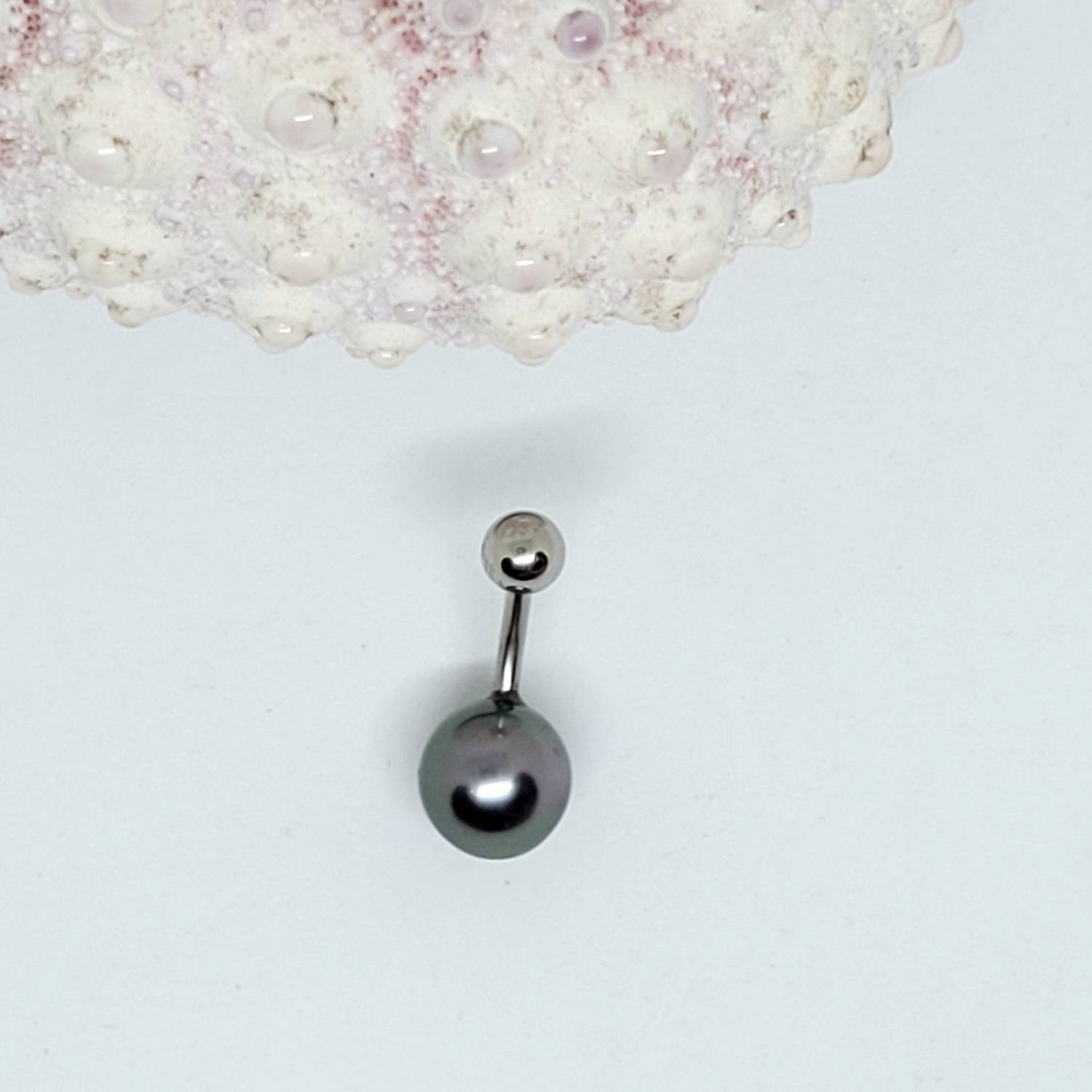 Piercing nombril avec perle de Tahiti – Image 14