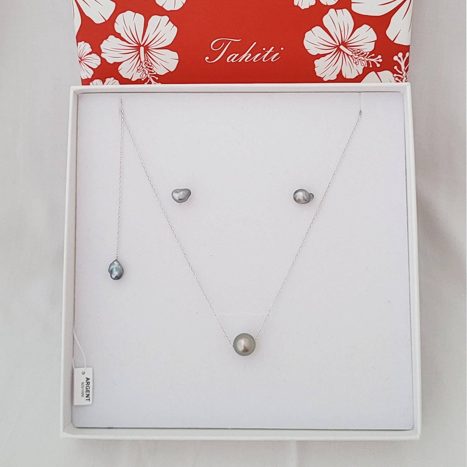 Parure Perle et Keishis de Tahiti
