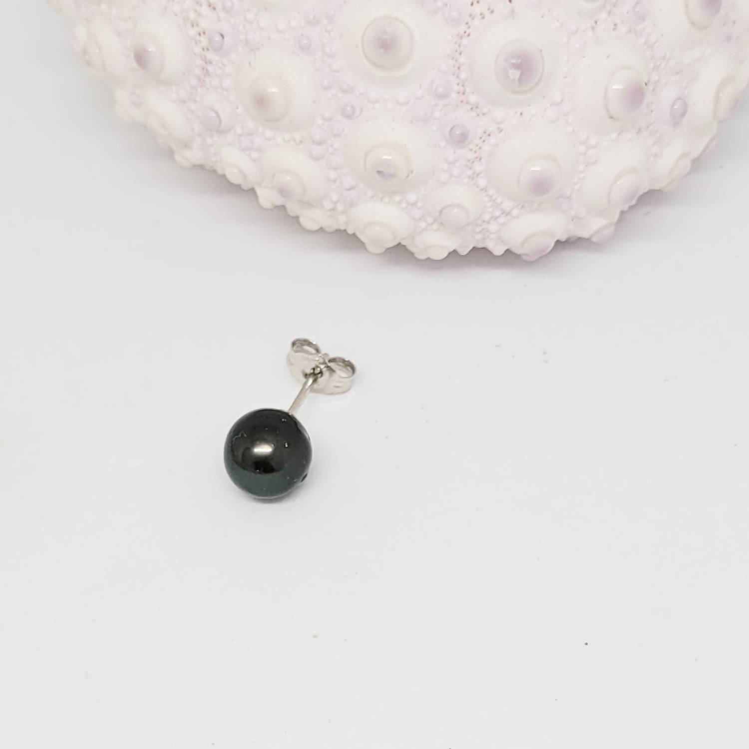 Boucle d'oreille "solo" perle de Tahiti (plusieurs modèles disponibles) – Image 12