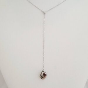 Collier en argent avec keishi de Tahiti