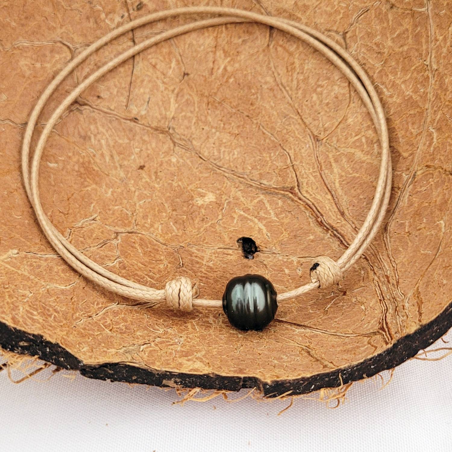 Bracelet de cheville avec perle de Tahiti – Image 9