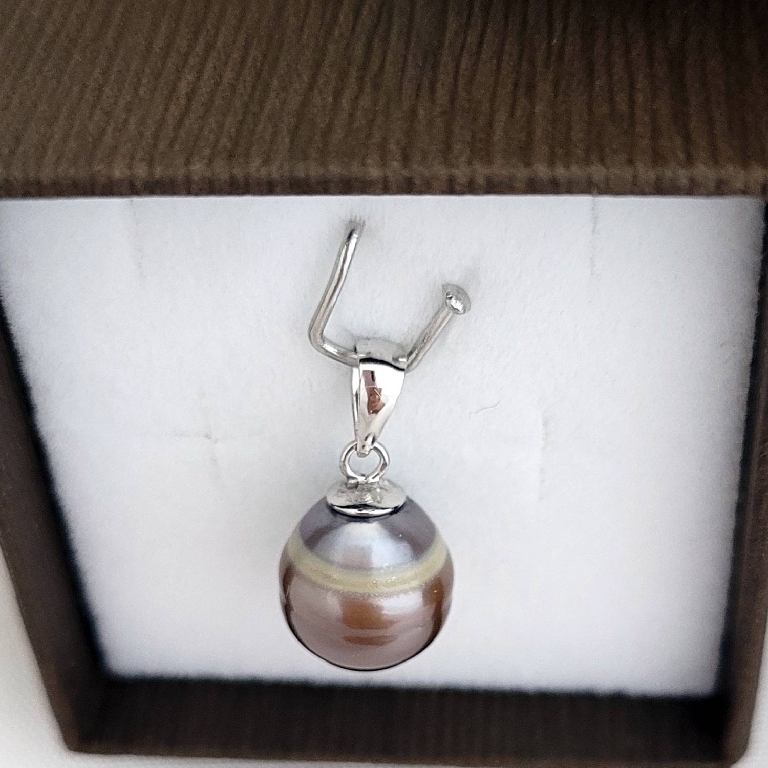 Pendentif en argent 925 avec perle de Tahiti (plusieurs modèles disponibles) – Image 8