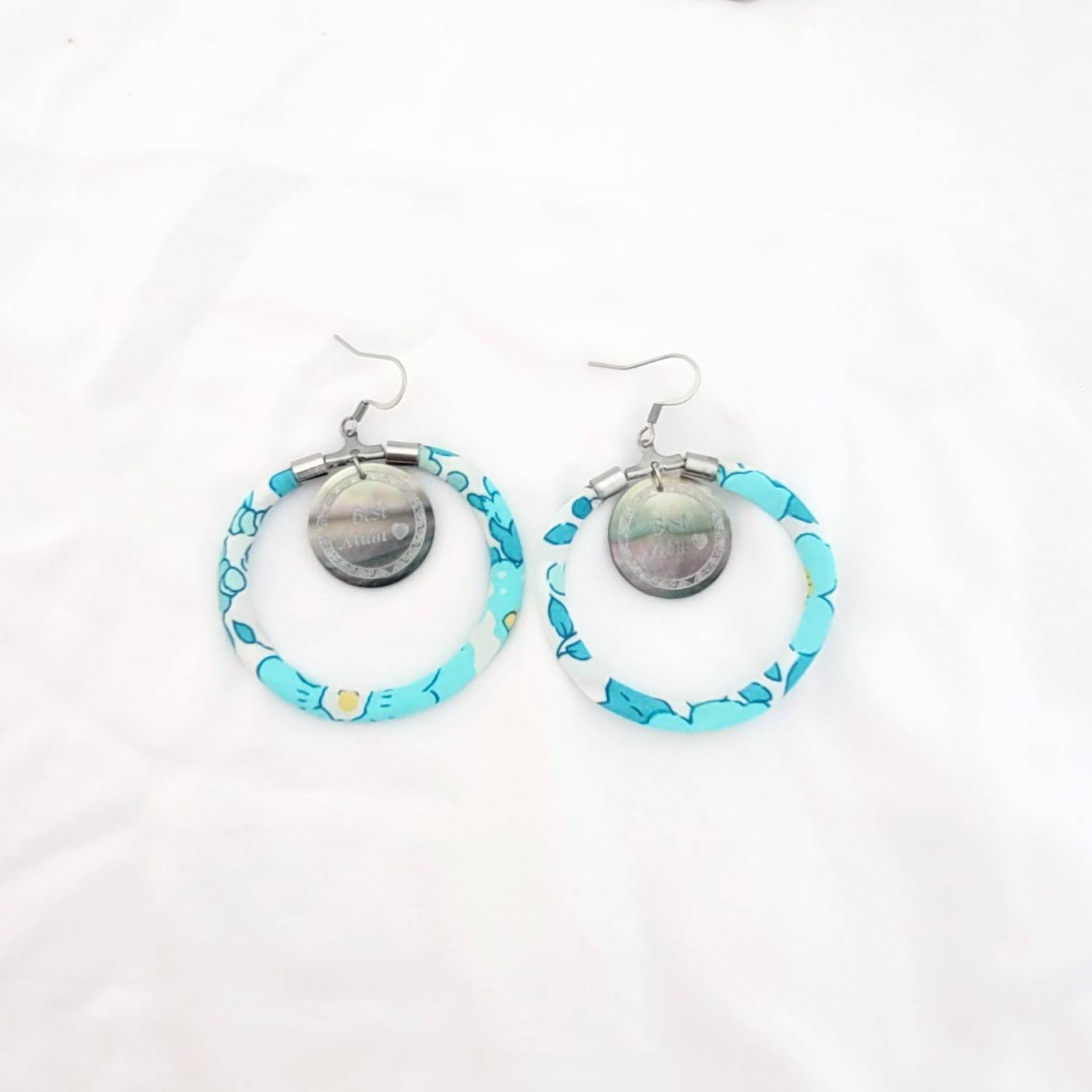 Parure De Bijoux 3 Pièces Bleu électrique – Pierres Et Strass, Métal Couleur Argent