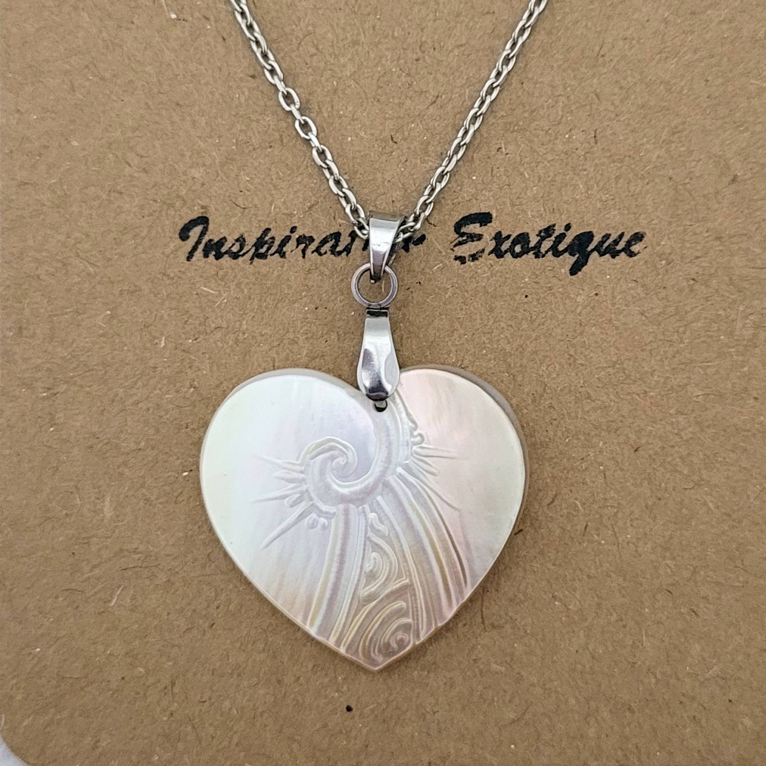 Collier "coeur de nacre" de Tahiti – Image 3