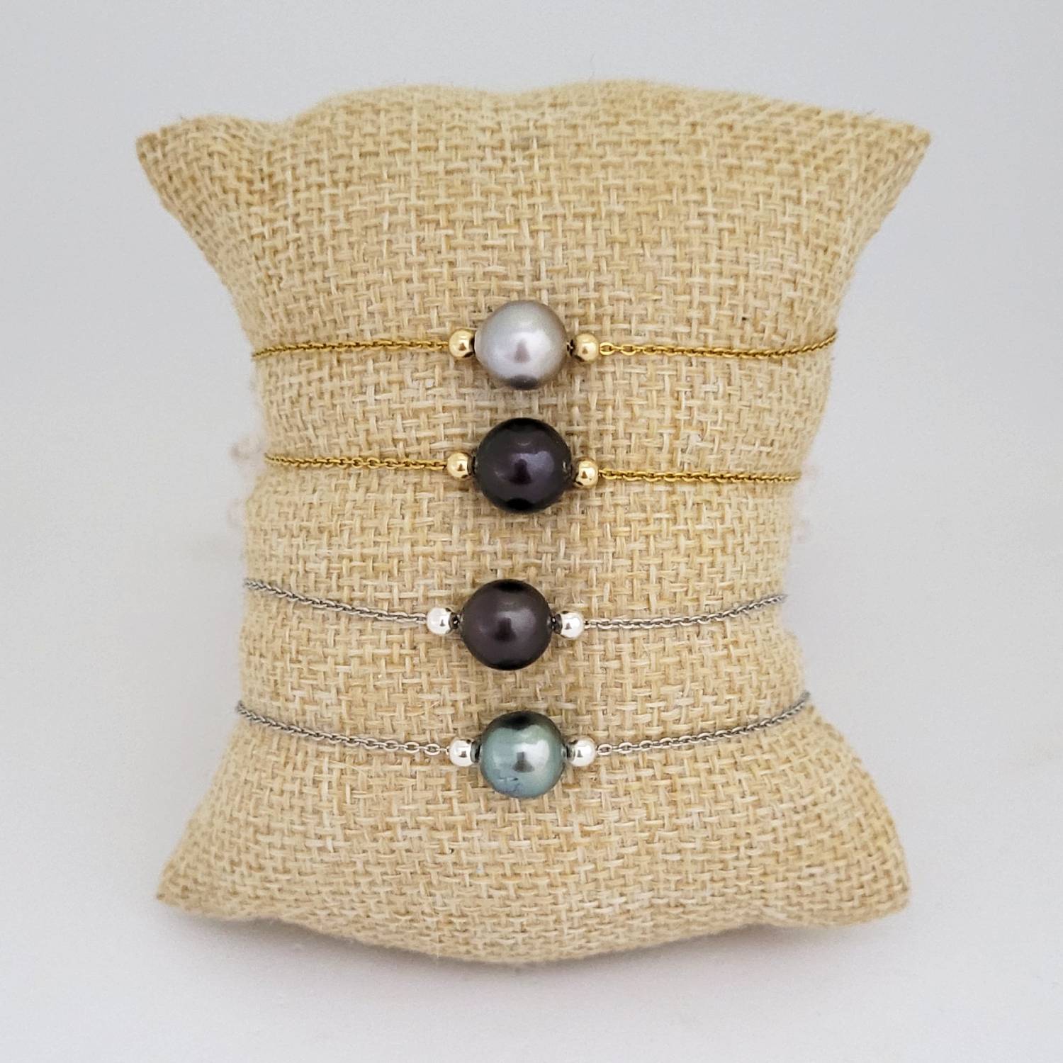 Bracelet "One Pearl" avec perle de Tahiti