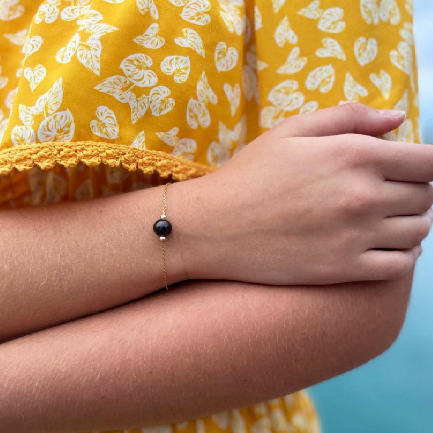 Bracelet "One Pearl" avec perle de Tahiti – Image 14