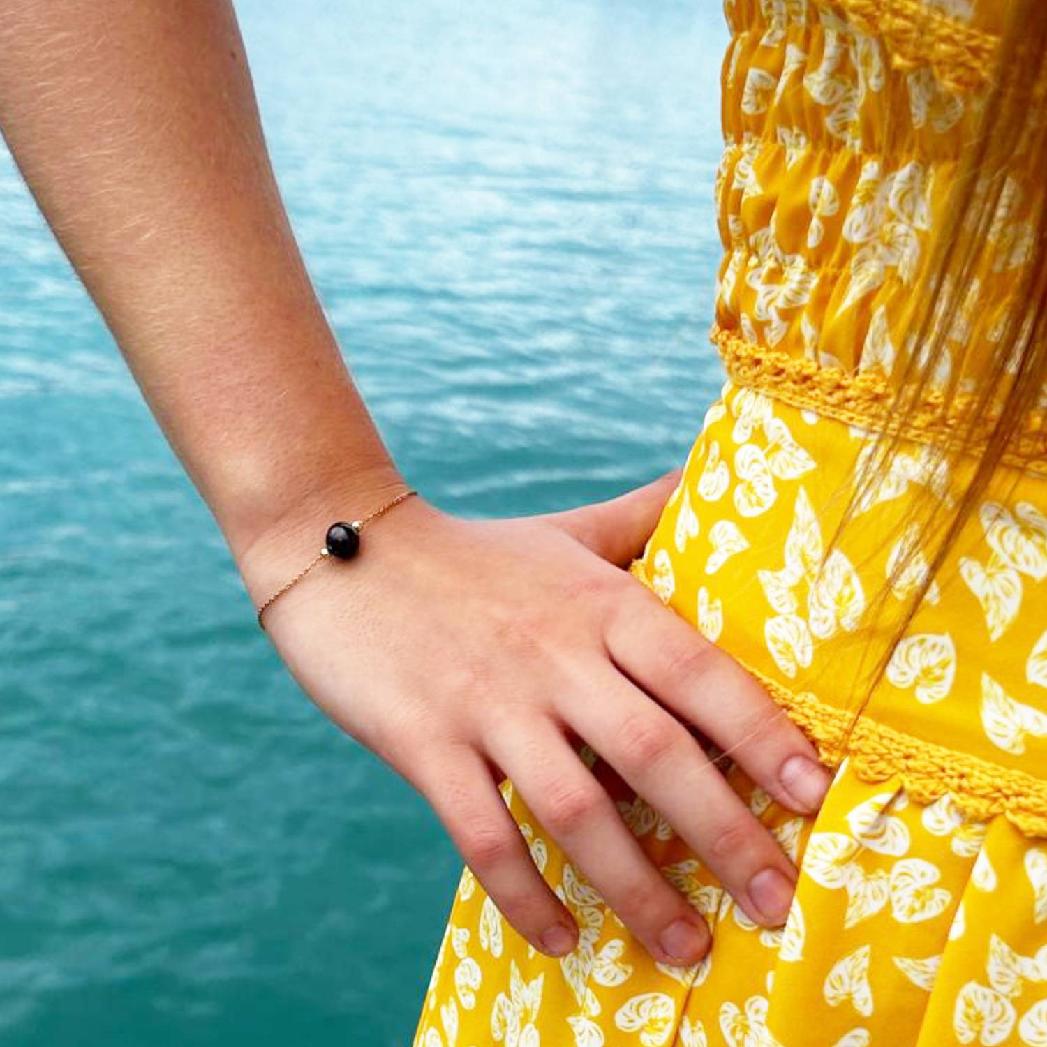 Bracelet "One Pearl" avec perle de Tahiti – Image 11