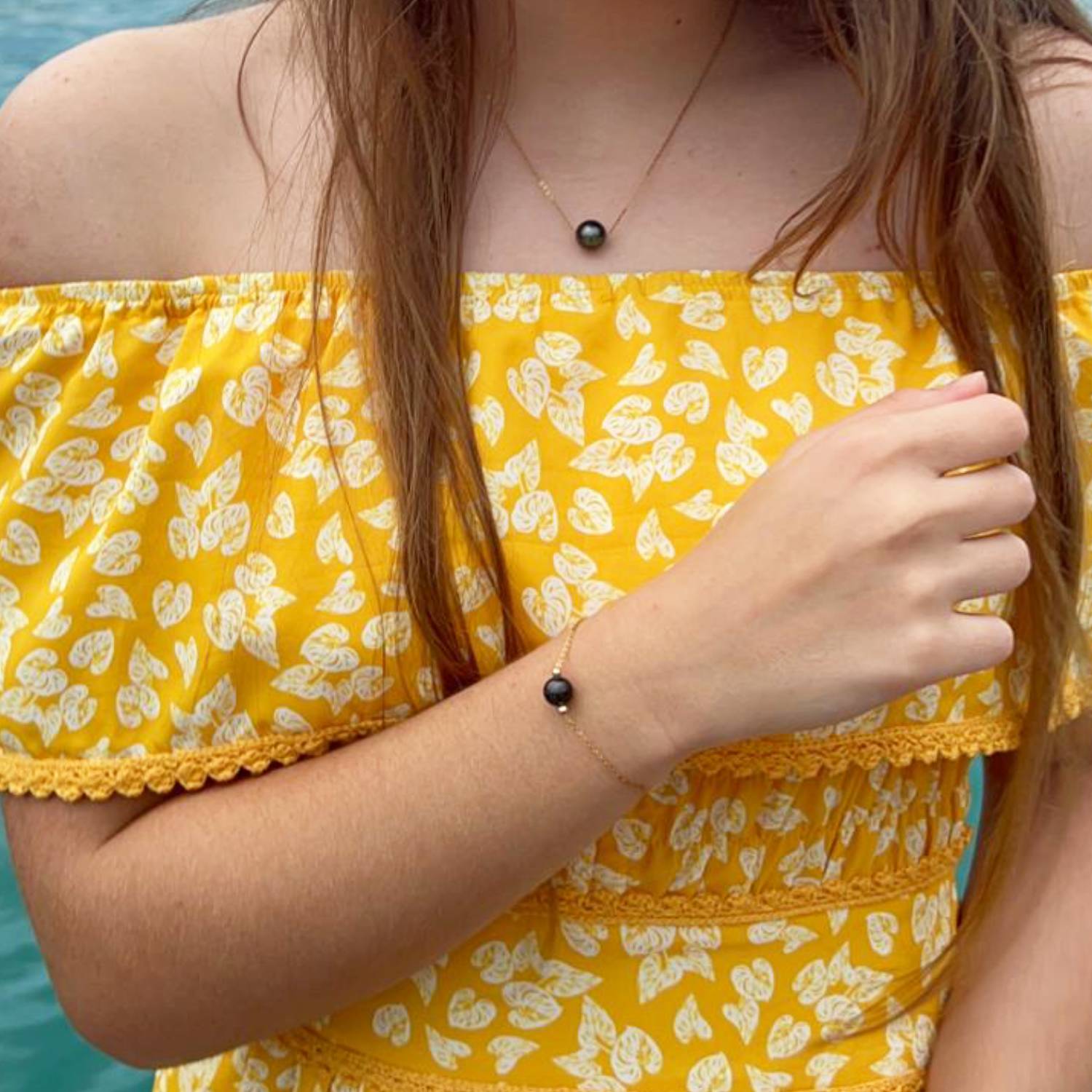 Bracelet "One Pearl" avec perle de Tahiti – Image 6
