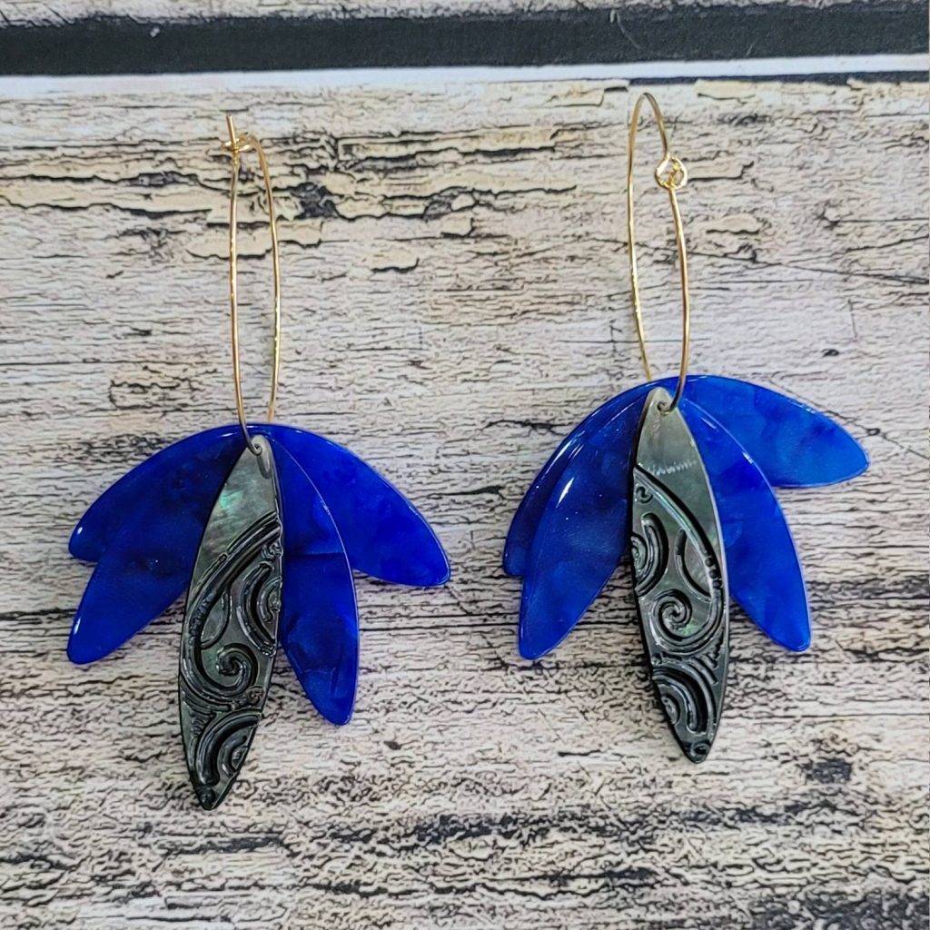 BO nacre Tahiti feuilles acetate
