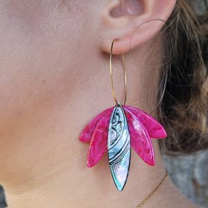 BO nacre Tahiti feuilles acetate