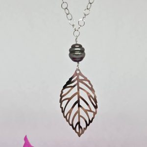Collier long perle de Tahiti