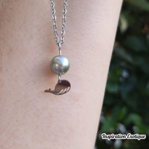 collier baleine et perle