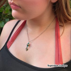 collier coquillage et perle